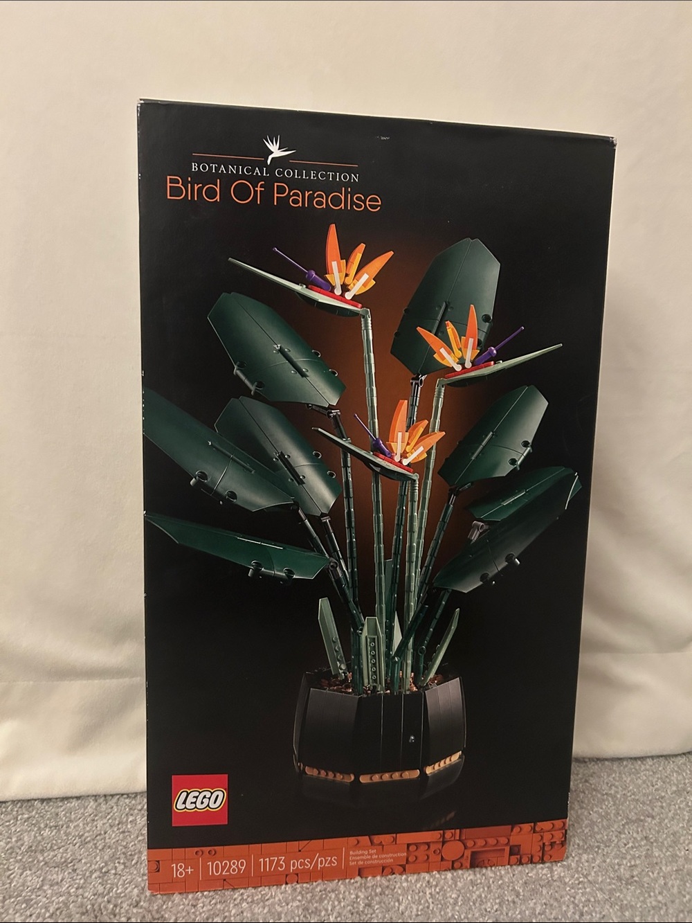 Lego Bird of Paradise Floral Display in Green, Orange & Purple